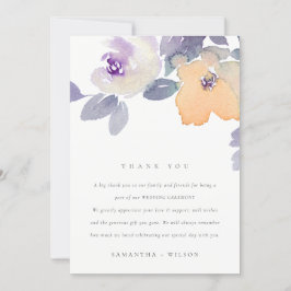 GELBE LILAC LILA ROSE WASSERFARBE FLUSSBREITE DANKESKARTE