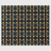 Gelbe Lilie Blume Abstrakt Personalisiert Geschenkpapier (Flach)