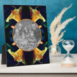 Gelbe Lilie Blume Erschaffen Sie Ihr eigenes Foto Fotoplatte