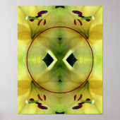 Gelbe Lilie Blume Nah Erstellen Sie Ihr eigenes Fo Poster (Vorne)