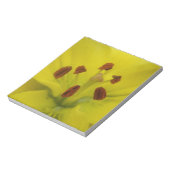 Gelbe Lilie, floraler Notepad Notizblock (Rotiert)