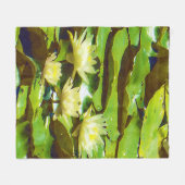 Gelbe Lilien Fleecedecke (Vorderseite (Horizontal))