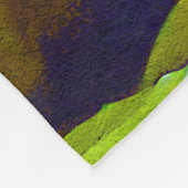 Gelbe Lilien Fleecedecke (Ecke)