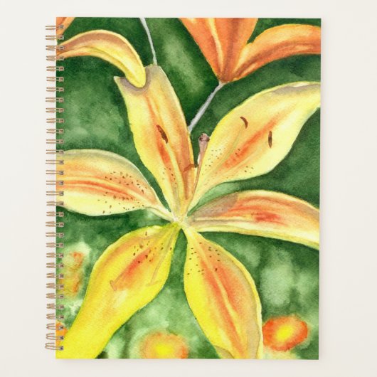 Gelbe Lilien im Garten Planer (Vorderseite)