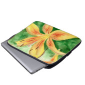 Gelbe Lilien im Gartenposter Laptopschutzhülle (Vorne Knopf)