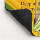 Gelbe Lilien-Mausunterlage Mousepad (Ecke)