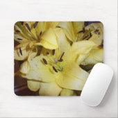 Gelbe Lilien Mousepad (Mit Mouse)