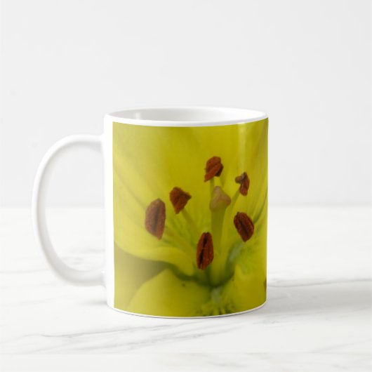 Gelbe Lilienblume Tasse (Links)