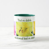 Gelbe Lilienfarben Blumenstift Personalisiert Tasse (Zentrum)