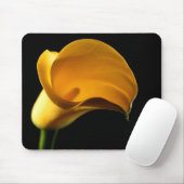 Gelbe Lilly Blume Hübsches Floral Mousepad (Mit Mouse)