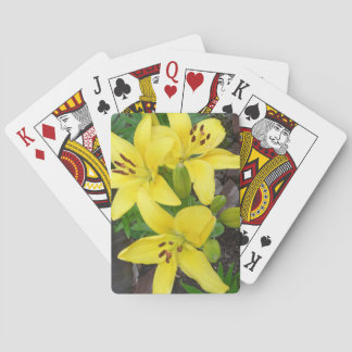 Gelbe Lilly Blume Klassische Spielkarten