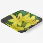 Gelbe Lilly-Papierplatte Pappteller (Gewinkelt)