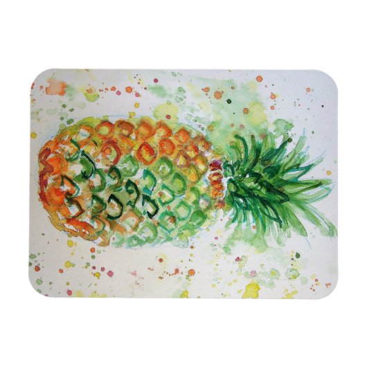 Gelbe Limone Ananas, Frucht Kunst, Aquädukte Magnet (Horizontal)