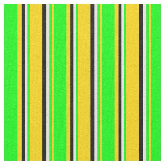 Gelbe, Limone, beige und schwarz gefärbte Linien Stoff (Nahaufnahme)