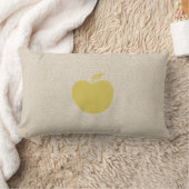 Gelbe Linen Apple Pillow Lendenkissen (Decke)