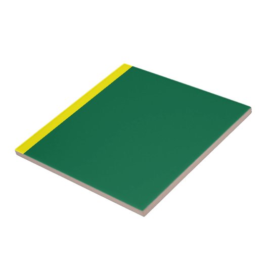 Gelbe Linie Keramik Tile Fliese (Seite)