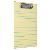 Gelbe Linke Notebook-Zwischenablage Klemmbrett (Rechts)