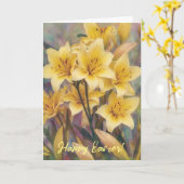 Gelbe Lippen Blume Glaubenskarte Karte (Gelbe Blume)