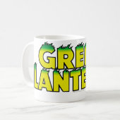 Gelbe Logo-Flammen Kaffeetasse (Vorderseite Links)