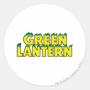 Gelbe Logo-Flammen Runder Aufkleber