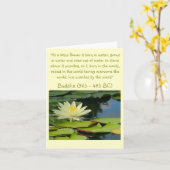 GELBE LOTOS-BLUME MIT BUDDHA-ZITAT KARTE (Gelbe Blume)
