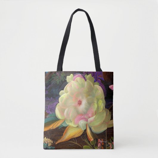 Gelbe Lotus Blossom-Tasche Tasche (Vorderseite)