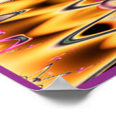 Gelbe Lotus-Blume Poster (Ecke)