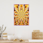 Gelbe Lotus-Blume Poster (Küche)