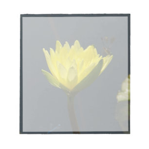 Gelbe Lotus-Wasserlilie-Blume Notizblock