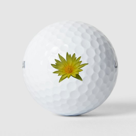Gelbe Lotus-Wasserlilie Golfball (Vorderseite)