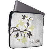 Gelbe Lovebirts Personalisierter Laptop-Sieb Laptopschutzhülle (Vorne Rechts)