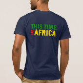 Gelbe Löwe-Grün-Mähne dieses mal für Afrika-Shirt T-Shirt (Rückseite)