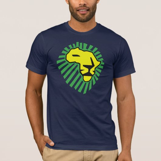 Gelbe Löwe-Grün-Mähne dieses mal für Afrika-Shirt T-Shirt (Vorderseite)