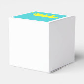 Gelbe Löwe Kontur Geschenkschachtel (Rückseite)