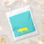 Gelbe Löwe Kontur Geschenktütchen (Ausgeschnitten)