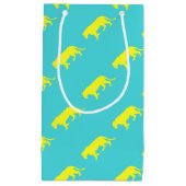 Gelbe Löwe Kontur Kleine Geschenktüte (Vorderseite)