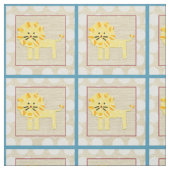 Gelbe Löwe mit weißen Polka-Punkten Stoff (Muster)