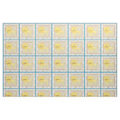 Gelbe Löwe mit weißen Polka-Punkten Stoff (Fat Quarter (45,7 x 55,9 cm))