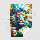 Gelbe Lunge Golfhandtuch (Insitu)