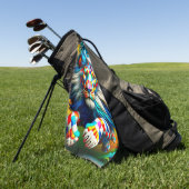 Gelbe Lunge Golfhandtuch (Gras)