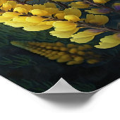 Gelbe Lupine Blume Art Print Poster (Ecke)