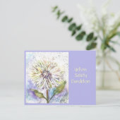 Gelbe Lüsterkarte Postkarte (Stehend Vorderseite)