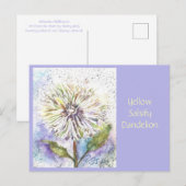 Gelbe Lüsterkarte Postkarte (Vorne/Hinten)