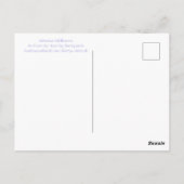 Gelbe Lüsterkarte Postkarte (Rückseite)