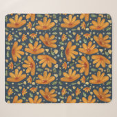 Gelbe Luxusblumen Sherpadecke (Vorderseite (Horizontal))