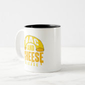 Gelbe Macaroni Käse für Kinder Mac und Käse Zweifarbige Tasse (Vorderseite Links)