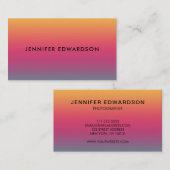 Gelbe magentarote aquamarine Steigung des Visitenkarte (Vorne/Hinten)