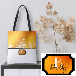 Gelbe magische Blume Tasche