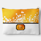 Gelbe magische Blume Zubehörtasche (Rückseite)