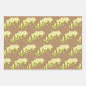 Gelbe Magnolien auf einem wackelnden Set Geschenkpapier Set (Vorderseite 2)